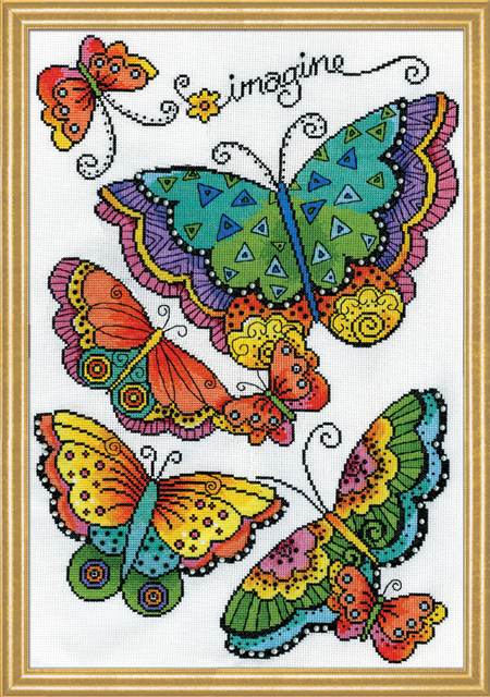 Butterflies Counted Cross Stitch Kit